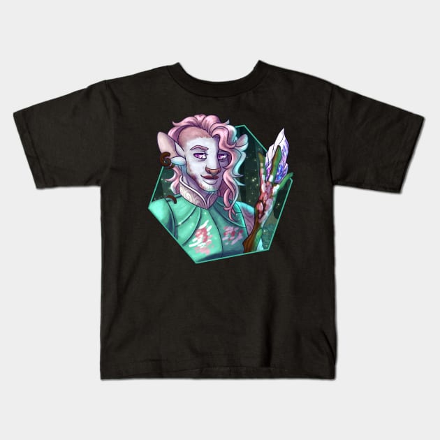 Caduceus Clay of the Woods Kids T-Shirt by cometkins